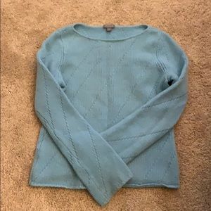Blue cashmere Ann Taylor sweater